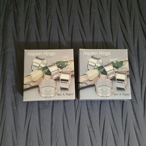 Wm. A. Rogers Silver Napkin Rings. 8 Rings